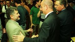 Rosendo Fern�ndez, a la izquierda, con Santiago Camba