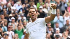 Nadal celebra el triunfo ante Cer�ndolo