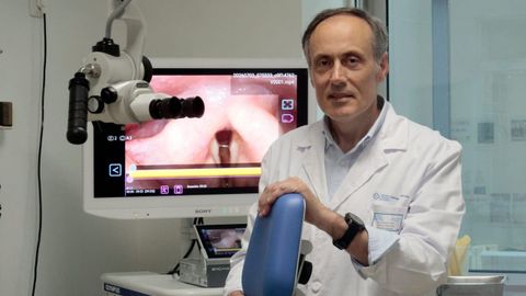 Pablo Parente, coordinador del Grupo de Otorrino y Cirug�a de Cabeza y Cuello del Instituto de Investigaci�n Biom�dica de A Coru�a (Inibic).