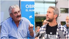 Jes�s V�zquez, presidente de la Federaci�n de Vecinos (izquierda), y Rub�n Arroxo, teniente de alcalde de Lugo (derecha).