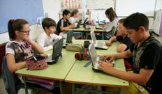 Los alumnos de quinto forman parte del proyecto E-Dixgal. 