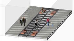 Recreaci�n del aspecto que tendr� R�a Alta con plataforma �nica