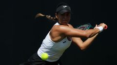 Jessica Bouzas, durante el partido contra Keys