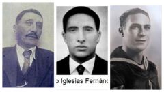 El cari��s Andr�s Iglesias Garrote, su hijo Emilio Iglesias Fern�ndez y su yerno Ricardo Echevarr�a P�rez, los tres represaliados por el franquismo en Ferrol