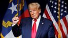 El expresidente estadounidense Donald Trump, en un mitin del partido Republicano en Carolina del Norte