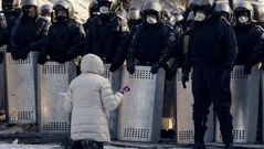 Las protestas siguen dominando el centro de Kiev