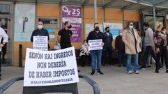 Protesta en la praza do Concello de O Barco