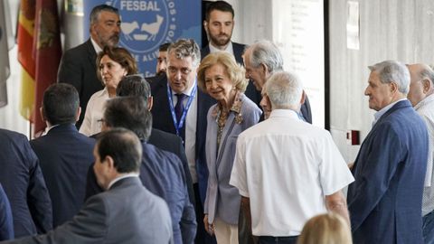 La reina Sofía preside el acto de clausura del Congreso de los Bancos de Alimentos.