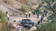 Accidente de tr�fico en el Huerna