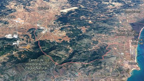 Localizaci�n de Cabanes, en Castell�n