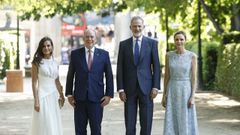Los reyes, acompa�ados por el pr�ncipe Alberto de M�naco, y la princesa Charl�ne, en el Real Jard�n Bot�nico