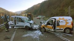 Un accidente en el concejo de Mieres causa la muerte de una mujer.Un accidente en el concejo de Mieres causa la muerte de una mujer