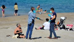 La polic�a baja a la arena