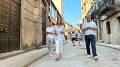 La presidenta del PP de Vigo, Luisa S�nchez, en la R�a do Pazo