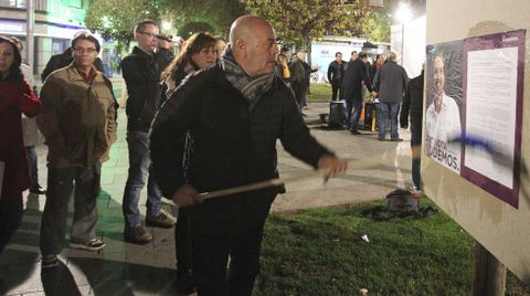 El cabeza de lista al congreso por Podemos, Juan Pablo Wert, en Ciudad Real. 