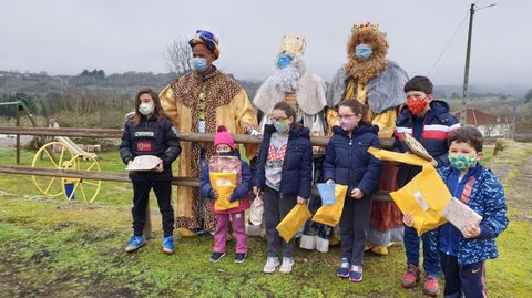Los Reyes Magos pasaron por diferentes parroquias del municipio de Sober