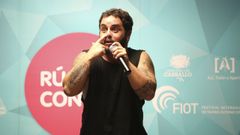 El c�mico David Perdomo en un espect�culo en Carballo.