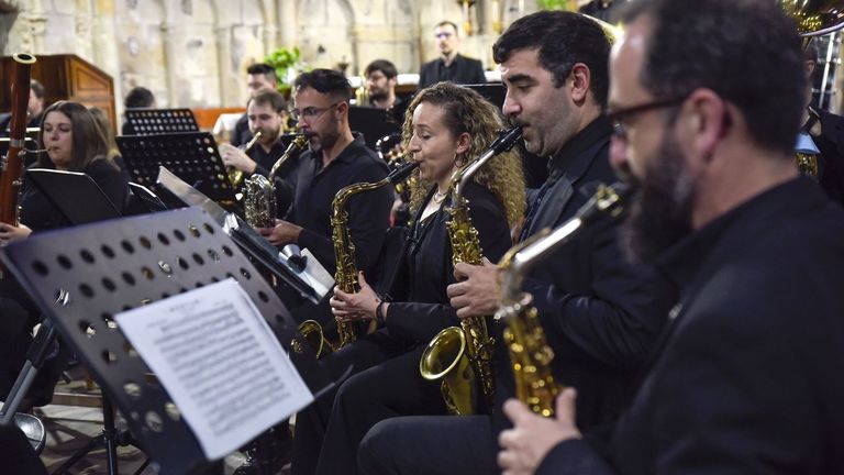 Foto de archivo de un concierto de la Banda de M�sica de Pontevedra