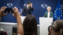 Rutte y Von der Leyen en la comparecencia de este mi�rcoles