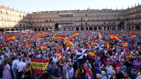 Concentraci�n en apoyo a Ceuta en Salamanca