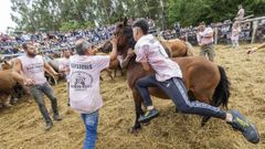 Un dos equipos de aloitadores que participaron na rapa do ano pasado