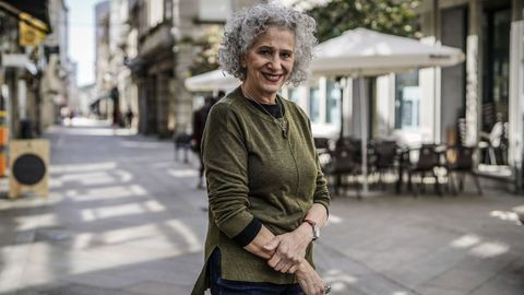 La actriz Hilary Chaplain imparte en O Carballi�o -donde fue tomada la imagen- una clase magistral en el marco del Clowncurso.