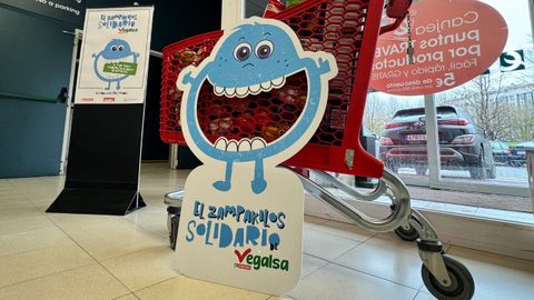Uno de los carteles de la iniciativa Zampakilos Solidario.