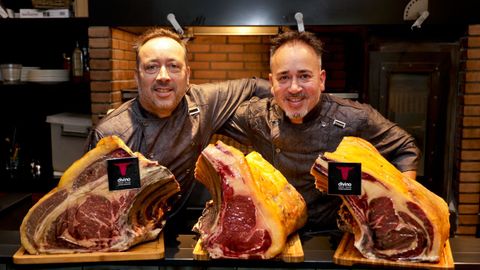 Jos&eacute; Luis y Leo Cao, del restaurante Divino de O Burgo (Culleredo), en A Coru&ntilde;a
