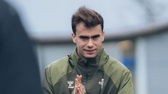 �lvaro N��ez, en sus primeros d�as como futbolista del Celta.