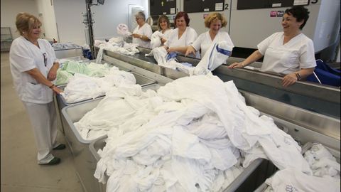 Cada jornada llegan 4.500 kilos de ropa sucia a la lavandera del rea sanitaria