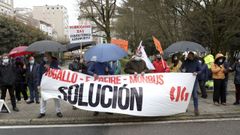 Los conductores de la l�nea de Lavacolla piden una soluci�n r�pida al Concello