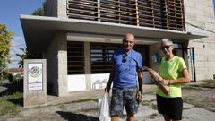 António y Ana Afonso, pareja portuguesa de peregrinos que se alojó en el albergue público de Sandiás.