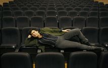 Araceli Oubi�a no auditorio de Cambados, onde interver� ma��. 