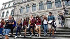 Imagen de archivo de estudiantes del I.E.S. Eusebio da Guarda, en A Coru�a