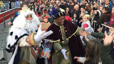 Los Reyes Magos, en el muelle de Curuxeiras (Ferrol)