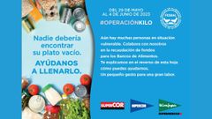 Imagen promocional de la Operacin Kilo impulsada por El Corte Ingls en colaboracin con los Bancos de Alimentos