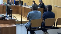 Los acusados, durante el juicio en Ourense, que se cerr� con un acuerdo de conformidad