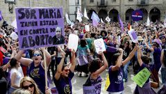 Galicia Protesta contra la ley del aborto