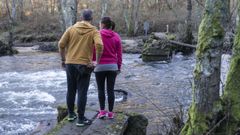 Estado en el que quedo el puente del Bri�al tras un temporal 