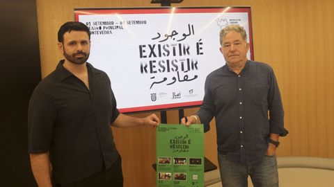 Ghaleb Jaber Mart�nez y Miguel Angel L�res en la presentaci�n de �Amal en Ruta�