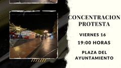 Cartel de la protesta organizada contra el actual modelo de las fiestas de San Mateo