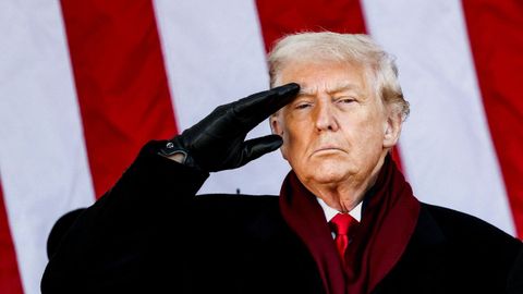 Turmp, en una imagen de ayer en Virginia