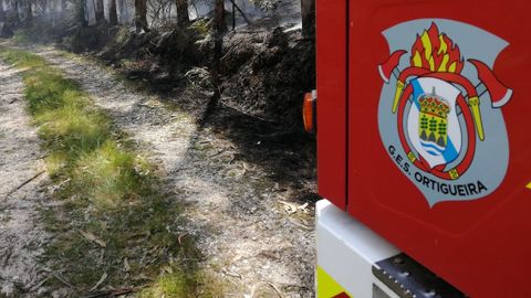 Un veh�culo del GES de Ortigueira en el monte, en una imagen de archivo