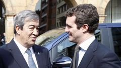 Francisco �lvarez-Cascos y Pablo Casado en Oviedo