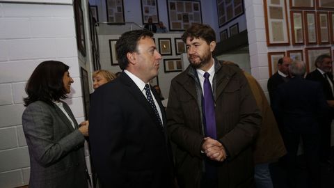 Valentn Gonzlez Formoso, presidente de la Diputacin, y Carlos Calvelo, alcalde de Arteixo