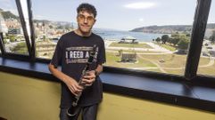 El joven Mart�n Casti�eira Mart�nez, fotografiado esta misma semana en Cee 