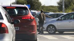 Imagen sacada este jueves en las inmediaciones del hospital lucense