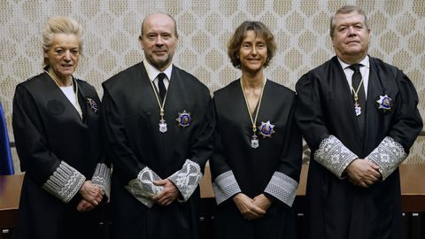 De izquierda a derecha: Mar�a Luisa Segoviano, Juan Carlos Campo, Laura D�ez y C�sar Tolosa