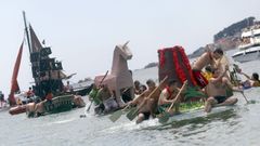 Embarcaciones con ingenio para apuntillar la fiesta da Dorna