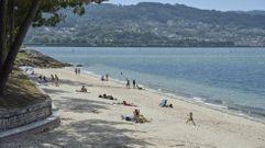 El suceso tuvo lugar en la playa de Cabeceira, uno de los tres arenales de Poio que cuenta con bandera azul.